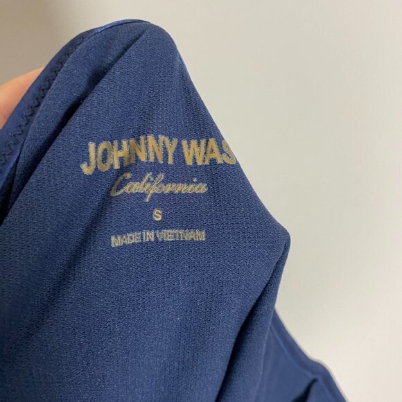 Johnny Was One Shoulder Bloom One Piece Swim Suit Womens Small Blue - Picture 7 of 9